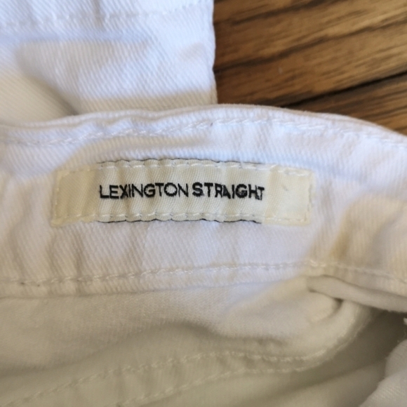 Jones New York Crisp White Lexington Straight Jeans 2 - Picture 5 of 7